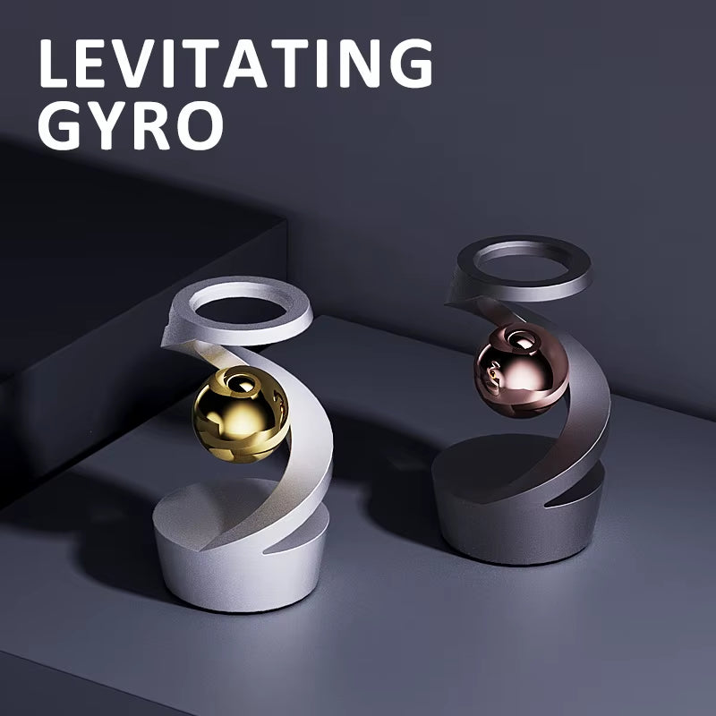 Fidget Toys Metal Tabletop Floating Gyro Gravity Defying Kinetic Desk Toy Suspended Gyroscope Juguetes Sensoriales Adulto