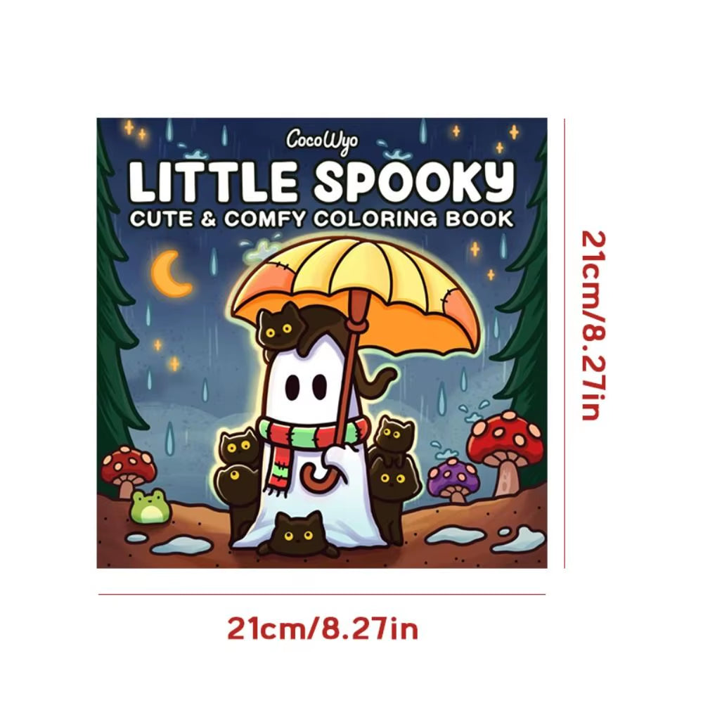Coloring Graffiti Paint Doodles Book Montessori Draw Toy Halloween Featuring Adorable Creepy Creatures Creative Gift Adults Teen